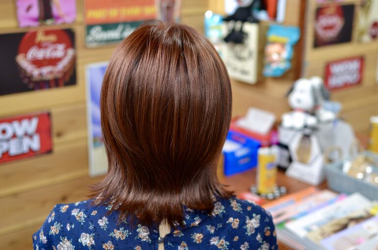 三島美容院 三島美容室 三島ヘアサロン オシャレ アプリコットオレンジ オレンジカラー